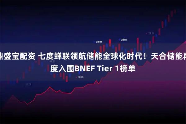 鼎盛宝配资 七度蝉联领航储能全球化时代！天合储能再度入围BNEF Tier 1榜单